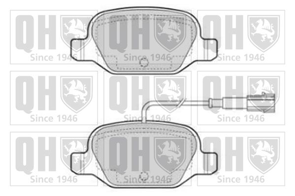 QUINTON HAZELL Комплект тормозных колодок, дисковый тормоз BP1852